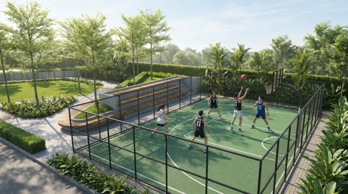 Fasilitas Lapangan Basket di Grand Almas