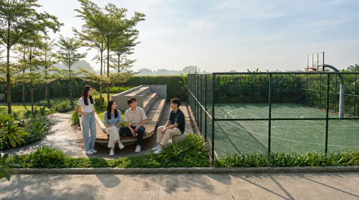 Fasilitas Outdoor Garden di Grand Almas