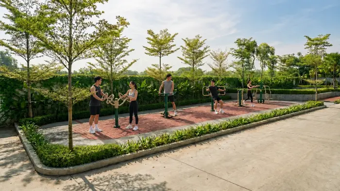 Fasilitas Outdoor Gym di Grand Almas