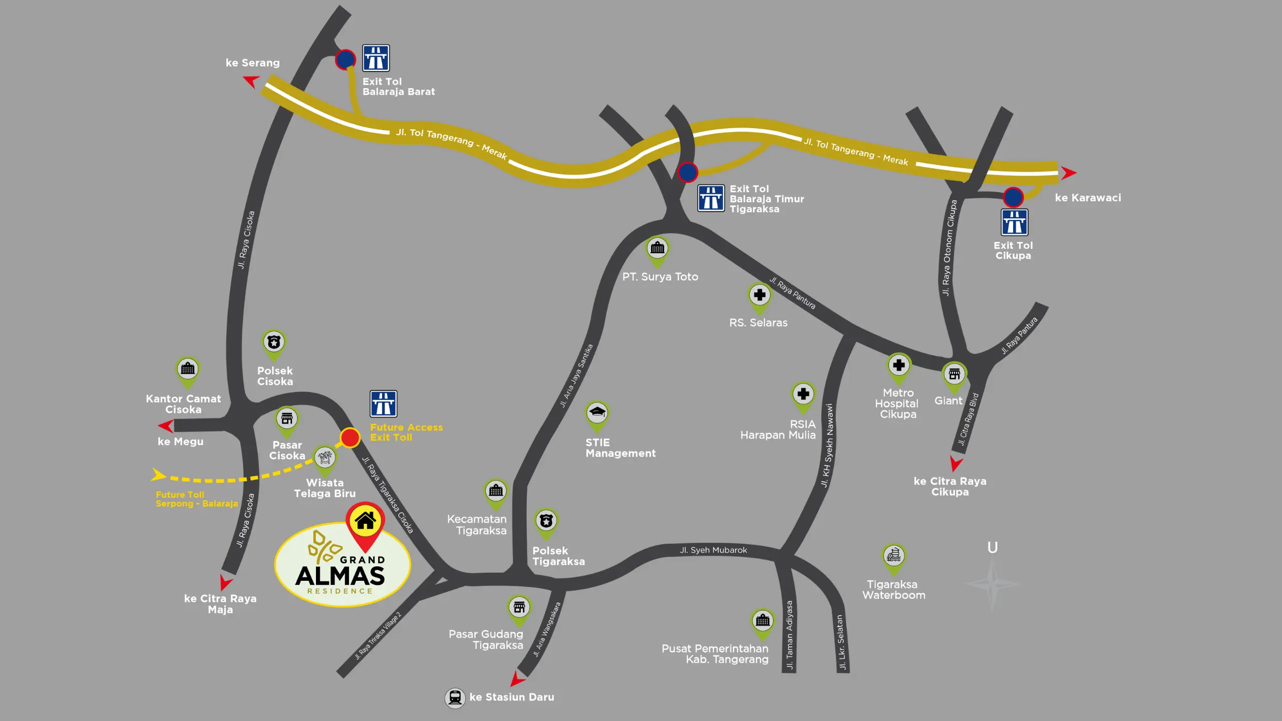Peta Lokasi Grand Almas Residence